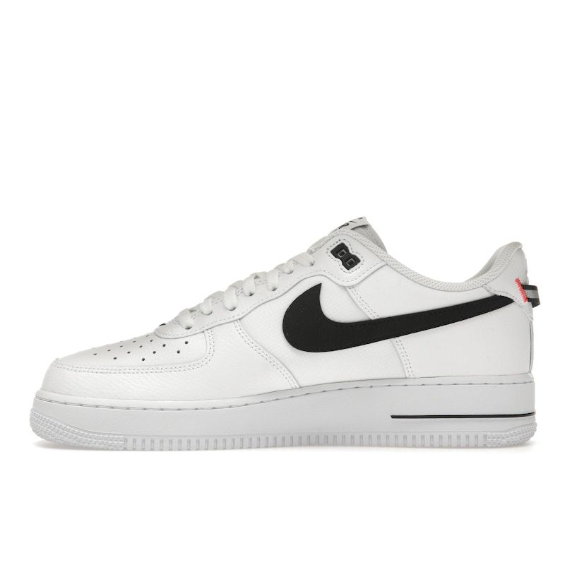 Nike Air Force 1 07 LV8 White Black Bright Crimson Unisex Sneakers HV9509-100