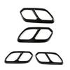 For VW Touareg CR7 2018    Stainless Steel Car Rear Left Right Exhaust Muffler Pipe  Cover Decoration