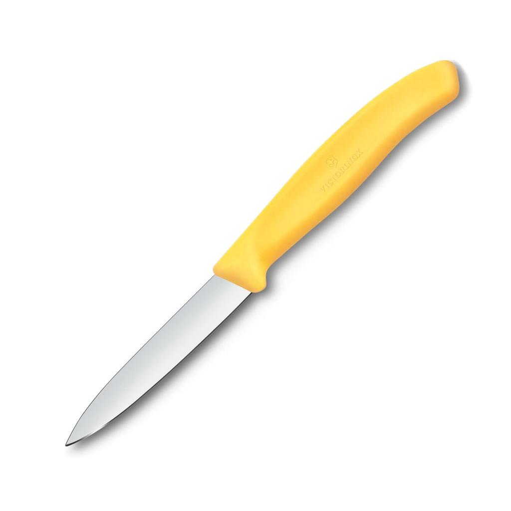 Victorinox Swiss Classic Paring Knife Set 2-Piece 8cm Straight Edge Yellow Dishwasher Safe 6.7608.2C1