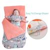 Sac de Couchage Bébé Automne & Hiver en Pur Coton, Couverture Bébé Nouveau-né Double Usage, Châle Chaud/Anti-Sursaut/Coupe-vent
