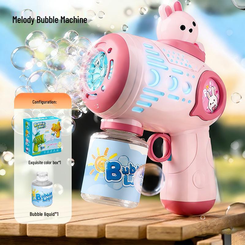 Electric Luminous Bubble Gun - Automatic Handheld Toy for Kids