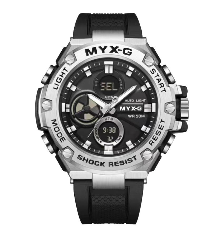 

Металлические мужские часы со стальным сердцем, многофункциональные мужские механические часы для подростков и школьников для занятий спортом на открытом воздухе