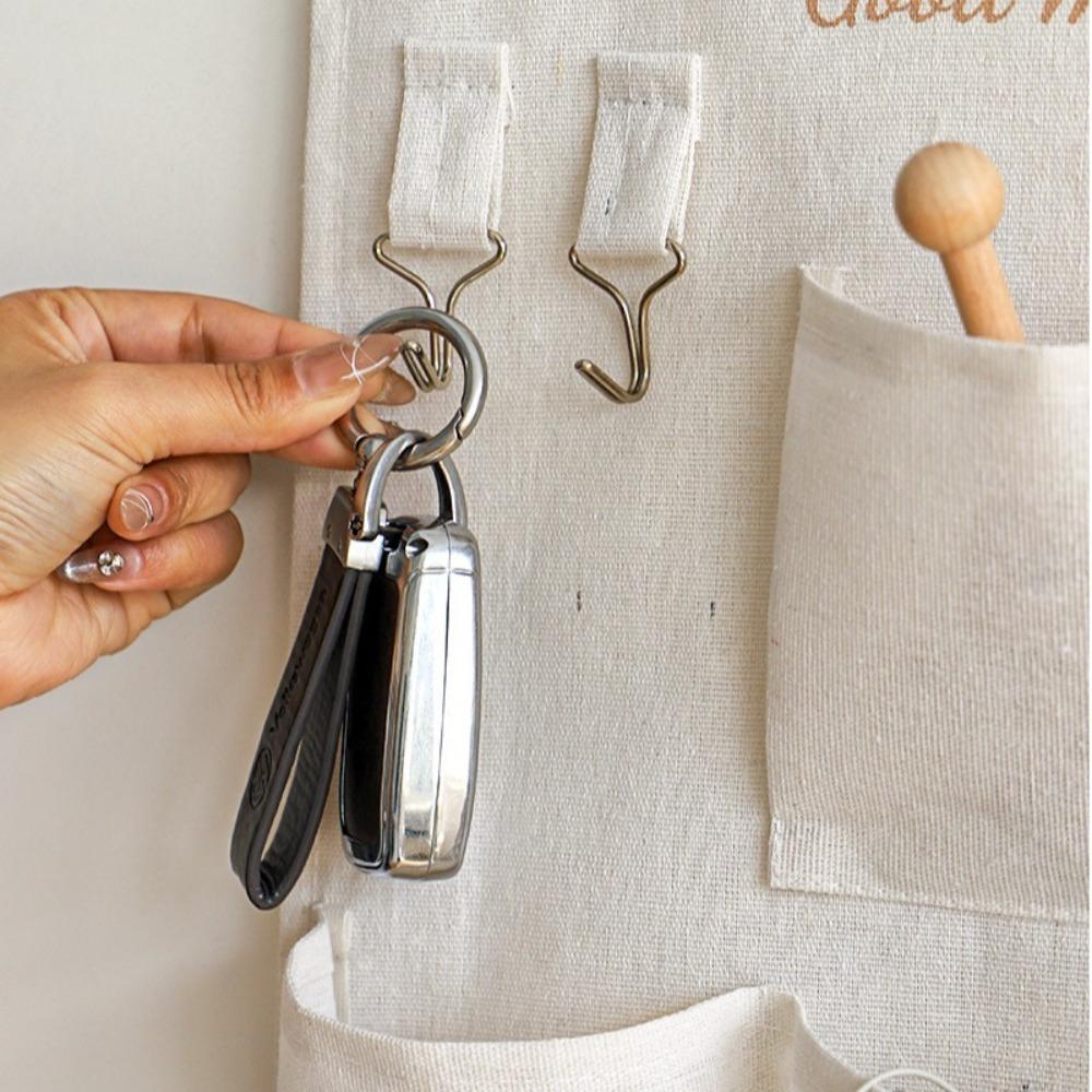Nordic Style Door Tote Bags Multifunctional Sundries Organizer Wall Hanging Storage Bag  Closet