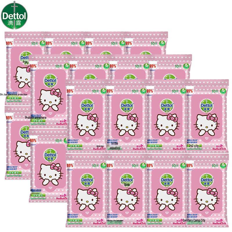 

Dettol Hello Kitty Hygienic Wipes - Family Bulk Pack