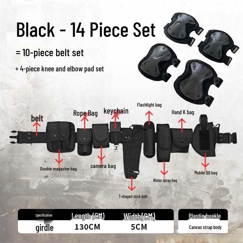 Tactical Field Combat Belt Set