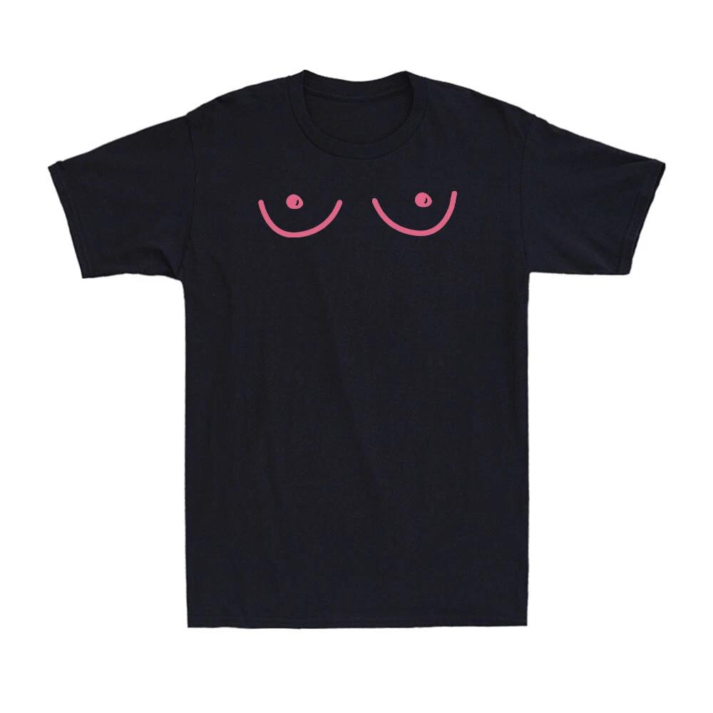 Boob T-Shirt | Pink Boobie October Breast Cancer Awareness Month Unisex T-Shirt XS