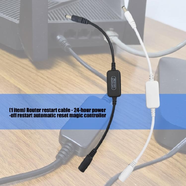 Routers Rebooter Cord Reset Cable for Automatic Rebooting Function Compatible for Multiple Brands Continuous Internet Access