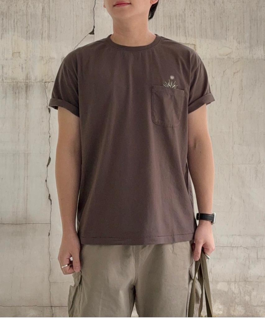 Iseuteuseobiseusyab Half Liberation Pocket Short Sleeve Tee - Greige