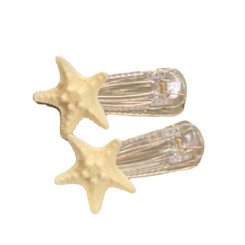 

Superlatives Clear Acrylic Starfish Hairpin for Woman Cute Sweet Style Charm Hair Clip Aesthetics Clear Hair Accessories 1