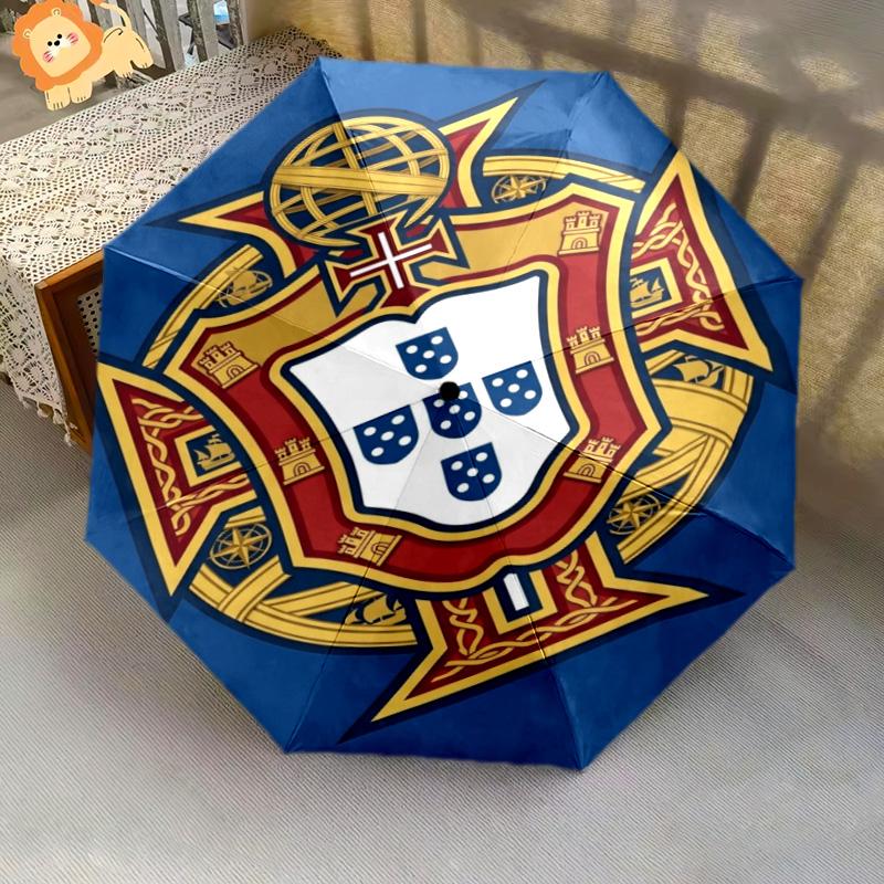 Royal Emblem Heritage Folding umbrella durable Suitable for all seasons travel light printing