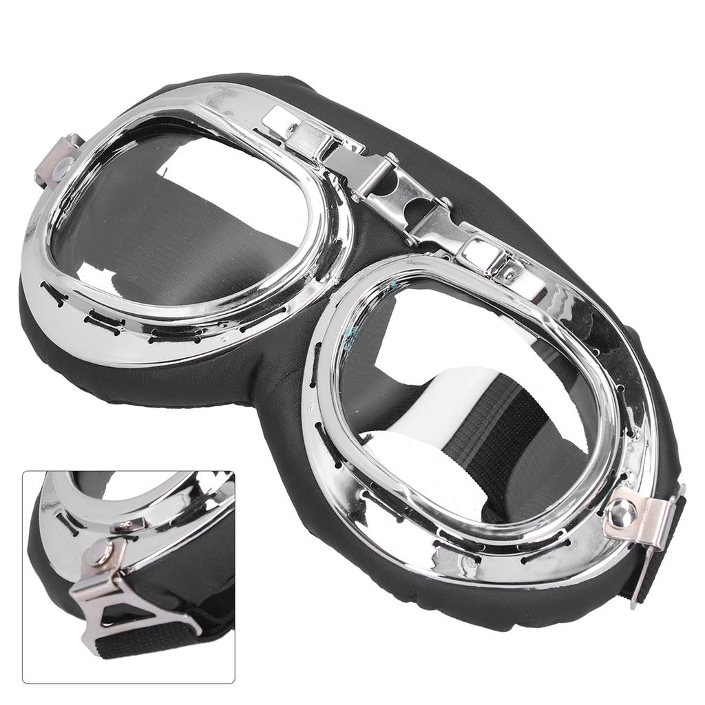 Motocyklové brýle Vintage sluneční brýle Prachotěsné Větruvzdorné Proti poškrábání Nošení s helmou