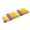 RECLOW RECLOW LAND 100% Cashmere Check Muffler Yellow Brown