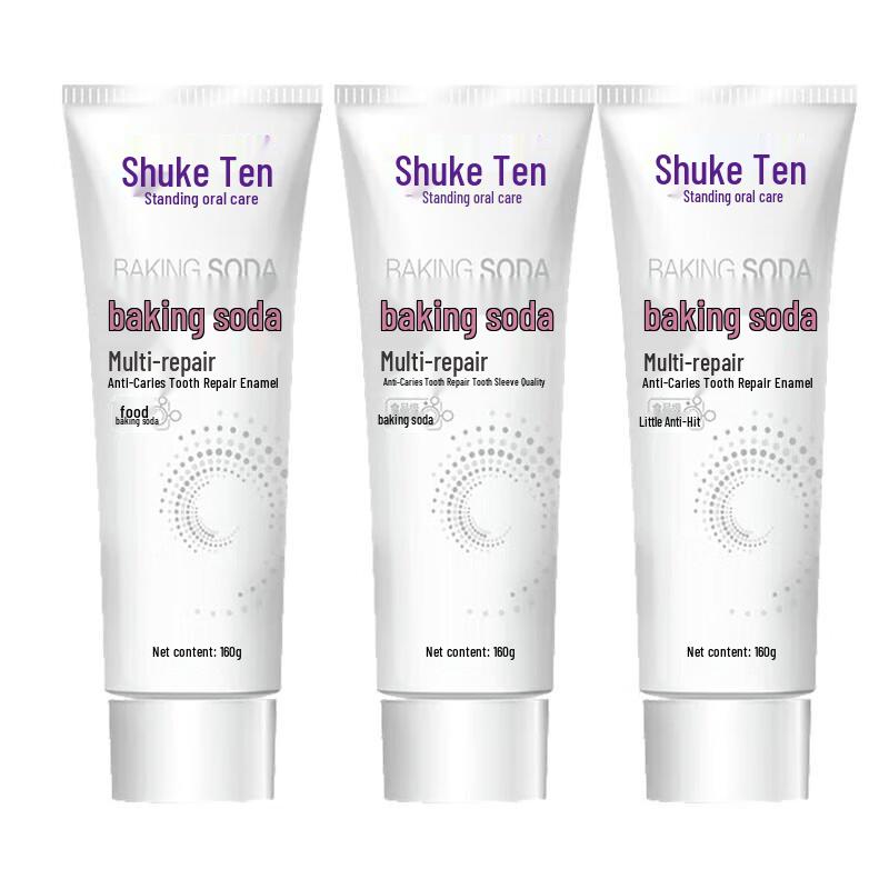 Shuke Baking Soda Toothpaste for Sensitive Repair, 3 x 160g