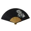 Kimono Folding Discharge Print Linen Dragon [Stylish Iroha] Fan, Style, 90% Cotton, 10% (462 Gate)