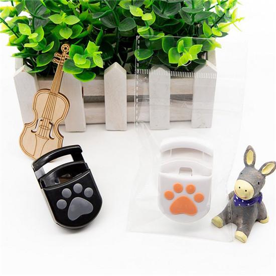 Mini Eyelash Clip Cute White Bear Claw Eyelash Curler Portable Novice Easy To Use