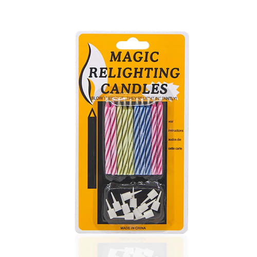 LUYING Candles for Birthdays, Christmas, Parties, Birthdays, Photo Shoots, Color Candles, Angel Flame, Party, Magic Candles, Blow-proof, Surprise! (4