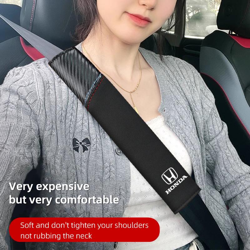 Car Seat Belt Protective Shoulder Cover Auto Accessories For Honda Civic Fit Jazz Accord Pilot CRV Odyssey Passport City Shuttle