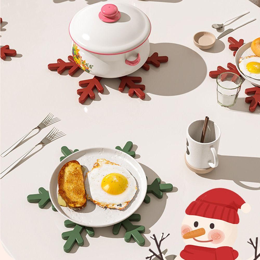 Creative Foldable Tree Shape Trivets Non-slip With Bracket Silicone Hot Mat Non-Stick Table Protection Table Insulation Pad Bowl