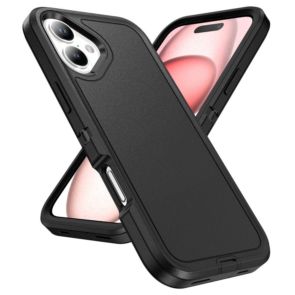 For iPhone 16 Case PC+Silicone+EVA Military Grade Protection Phone Cover