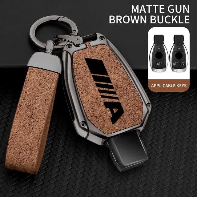 Zinklegierung Autoschlüsseletui für Mercedes Benz A-Klasse Fernbedienungsschutz für Mercedes Benz A180 A200 Schlüsselabdeckung Autozubehör