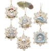DIY Christmas Pearl Painting Kit Rope Tag Ornament Xmas Tree Decor