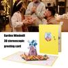 Elegant 3D Foldable Greeting Card Artistic 3D Foldable Card with Colorful Flowers Personalized Surprise for Lover