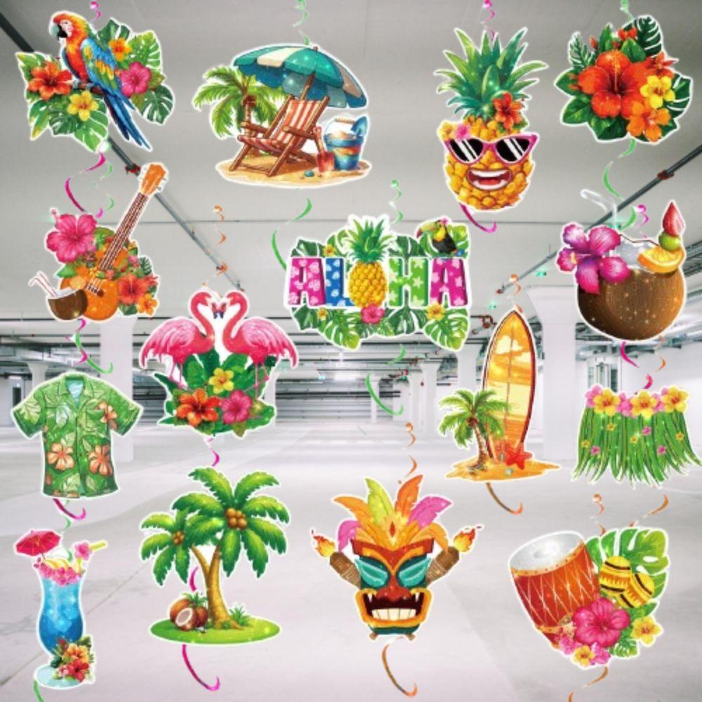 Paper Summer Hawaii Swirls Pendant DIY Holiday Party Supplies  Birthday Party Decoration