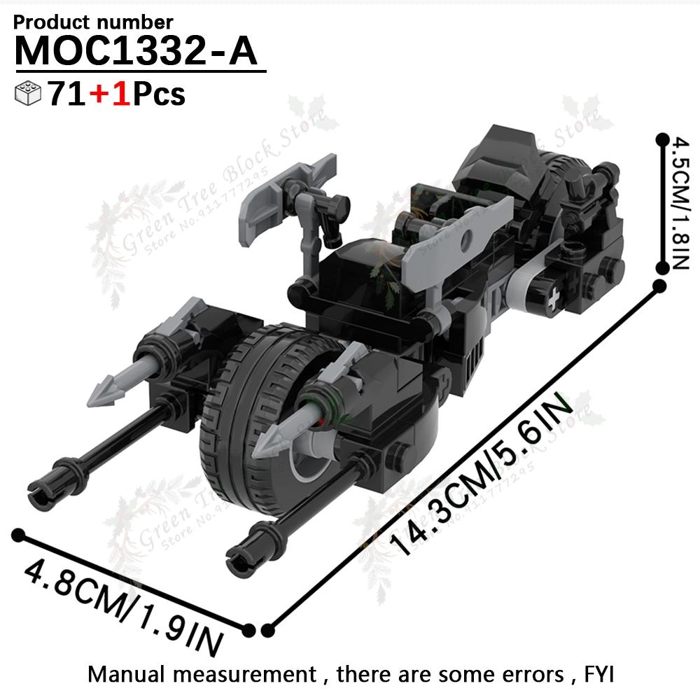 Super Movie MOC Bat Heros Motorcycle Mecha Fighter Jet Base Creative Adult Building Block Set Model Assemby Bricks Toy Kid Gifts