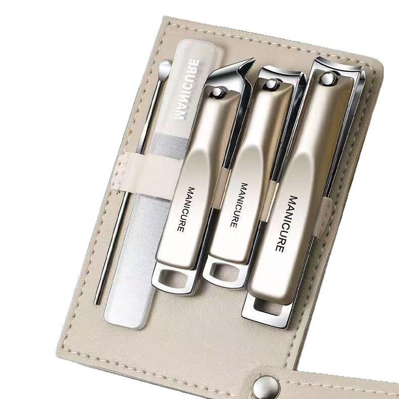 "Kit de Herramientas Portátil Profesional para Manicura y Pedicura con Cortauñas y Tijeras"