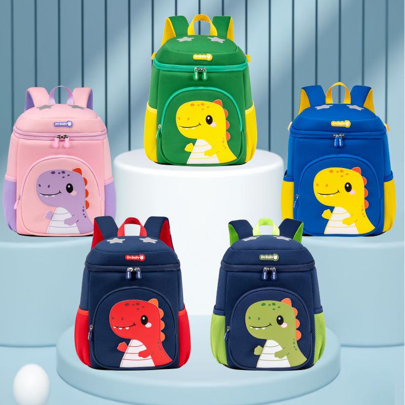  New Kindergarten Cartoon Backpack Boys and Girls Cute Fun Children's Double Shoulder Bag Baby Backpack