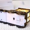 Santa Claus Train Ornament Night Light - Gold Water-Injectable Christmas Decoration Gift