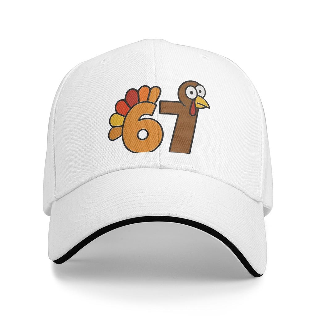 Spring Casual Baseball Cap 67 Thanksgiving Turkey Outdoor Sport Trucker Hat For Women Men Sun Visor y2k Cool Baseball Caps