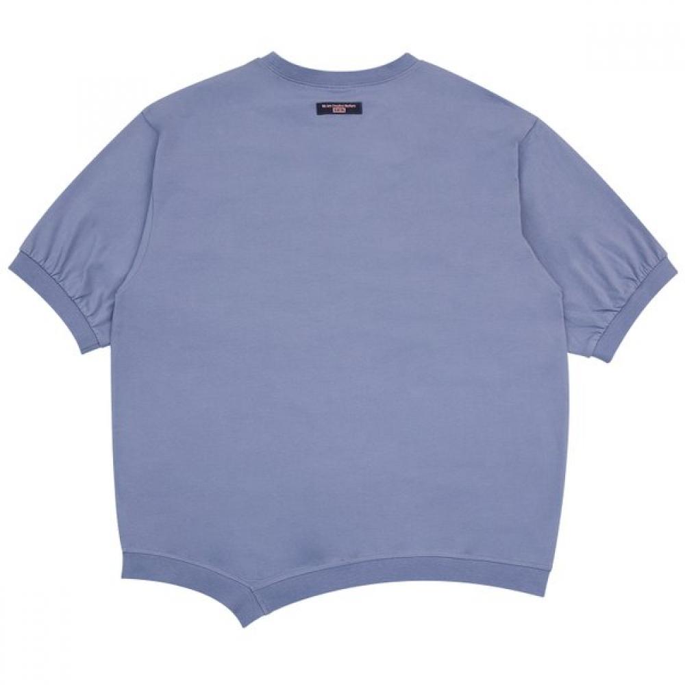 Bluetail Violet Unbalanced Short Sleeve Sweatshirt Azb2ts01vi