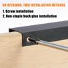 24/30PCS Hidden Handles for Cabinets Drawers Furniture Handle Edge Finger Pulls for Door Plate with Thickness of 16-21mm