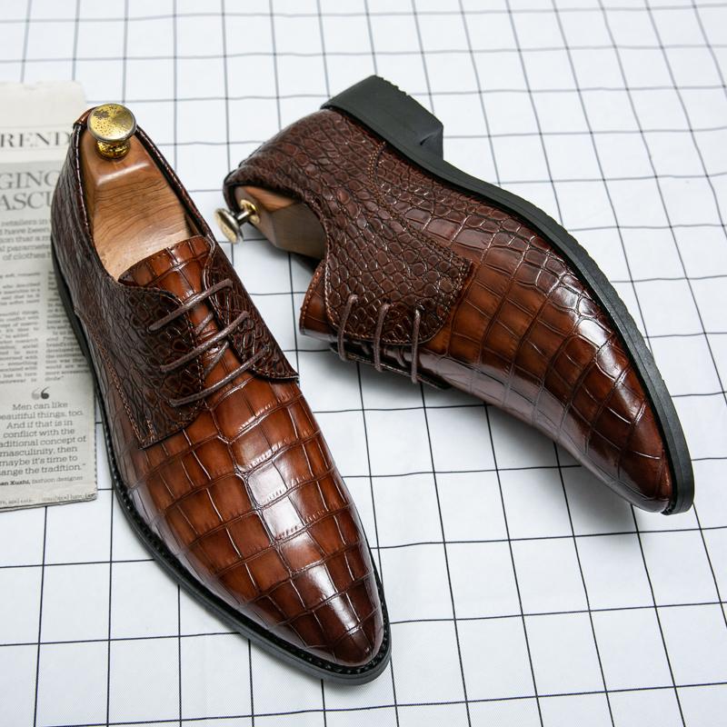 Classic Dress Shoes Man British Business Party Oxford Very Pointed Leather Shoes For Men Formal Leather Social Shoes Men