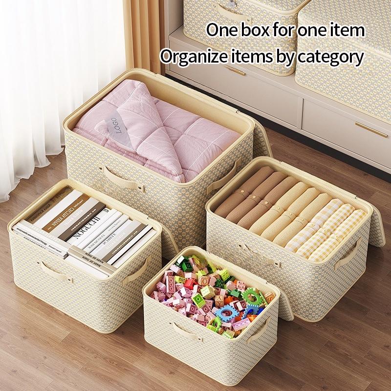 Dust-Proof Quilt Storage Bag Clothing Storage Bag with Zipper Large Capacity Foldable Luggage Moving Packing Bag with Handle