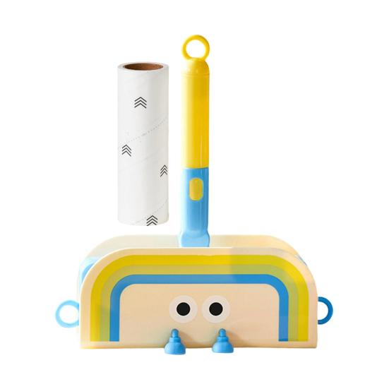 Yousheng Roller Lint Sticker Telescopic Long Handle 180 Degree Cartoon Design Lint Remover Hot Melt Adhesive Large Area Coverage Hair Dust Remover