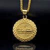1pc Hip Hop Gold Color Last Dinner Pendant Necklace Ornament 316L Stainless Steel Pendants Party Jewelry for Men Women