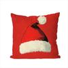 Santa Claus Pillow Case For Car Sofa Decorative Home Double-sided Print Plush Square Throw Pillow Cushion Cover
