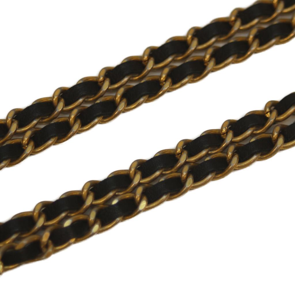 CHANEL AP2271 #31 Black Ram Mini Chain Clutch Chain Shoulder Shoulder bag blackUsed