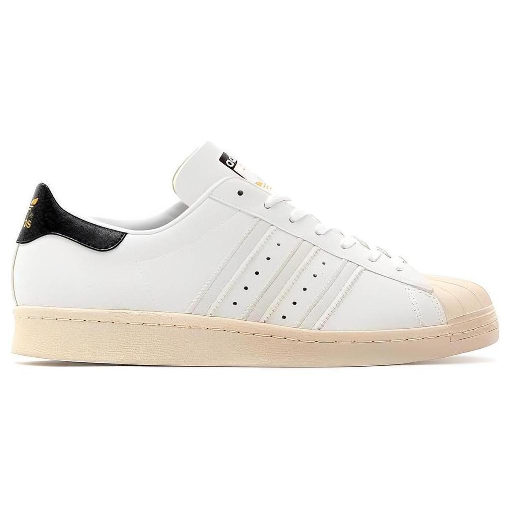 Atmos x Adidas Originals Superstar 80s Low top Skateboard Shoes Unisex White Black M25977