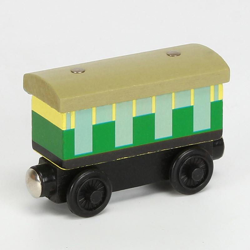 Colorful Wooden Magnetic Train Set For Kids With Interactive Push-pull Features