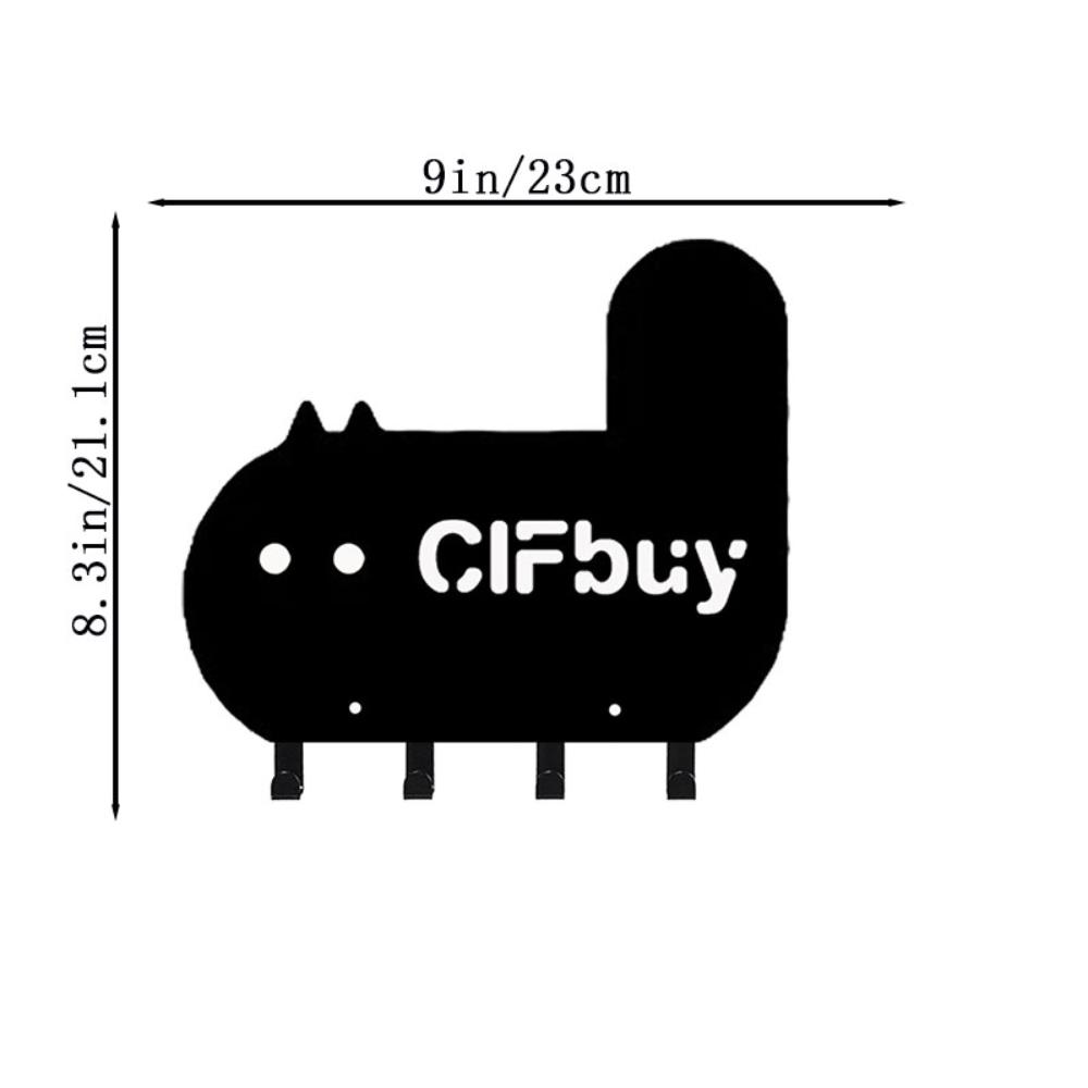 

1 шт. Милая толстая кошка, настенная вешалка для ключей, брелок для ключей, вешалка для полотенец, одна штука, милая толстая кошка, настенная вешалка для пальто чёрный