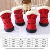 Pet Shoe Thickened Velvet Breathable Durable Anti-Slip Anti-Drop Dog Shoes Winter Boots for Small Dogs Outdoor Walking