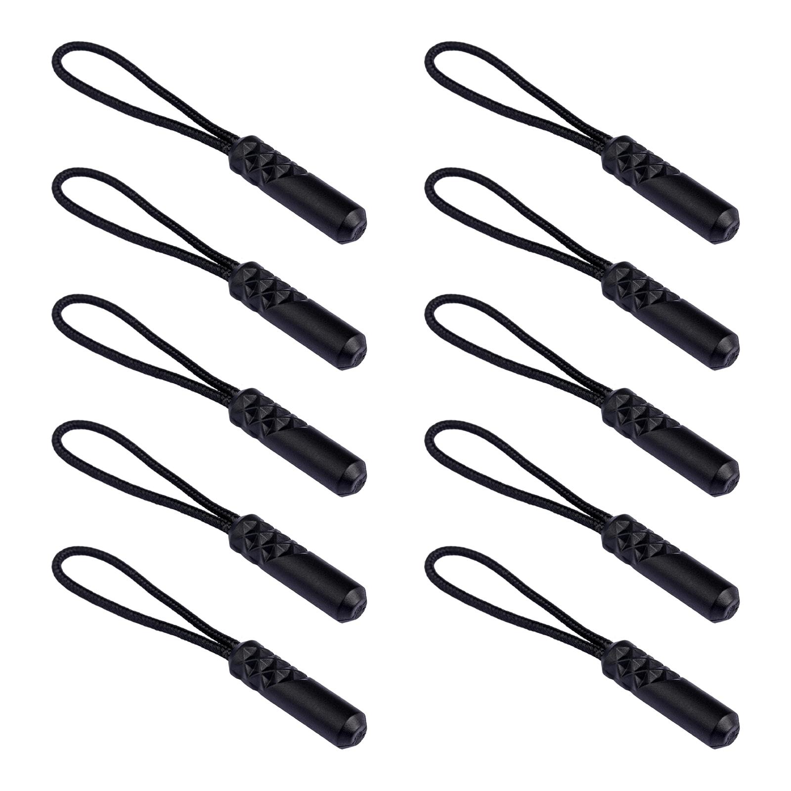 

10 шт. Портативные шнурки для пуллеров молний, разноцветные, съемные бегунки для молний, шнур, незаменимый в путешествиях