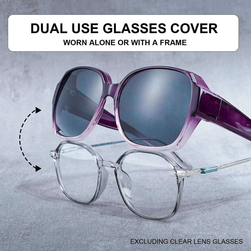 Fit Over Oversized Glasses Fashion Glasses, Perfect Daily Wear, Photo Props, and Gift for Birthday, Valentine's Day