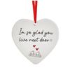 Heart Hanging Ornament Acrylic I   You Lived Next Door Christmas Tree Decorations for Valentine s Day Anniversary New