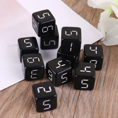 10pcs D6 Six Sided Dices Number Square for Party Night Club Board Game Role Playing 15mm
