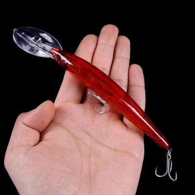 HENGJIA 1 Stück 17 cm 23,5 g Tieftauch-Minnow-Angelwobbler mit scharfem Haken, großer Angelköder