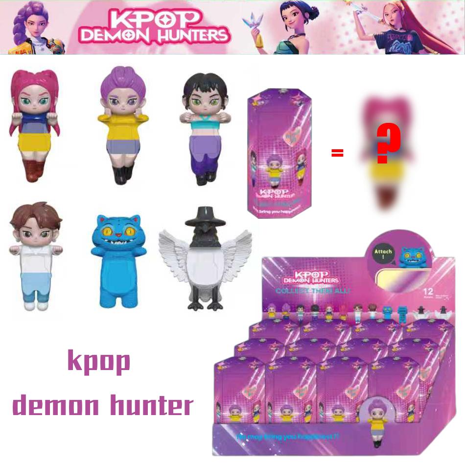 K-pop Demon Hunters Collectible Mini Figures Blind Box Derpy Tiger Rumi Mira Zoey Sussy Doll Fan Gift Christmas Birthday Gift